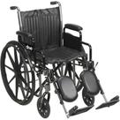 Cadeira de Rodas Drive Medical Silver Sport 2 Preta 18 polegadas