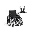 Cadeira de Rodas KE AÇO 48CM Prata S/Eixo Quick com Cinto de Segurança - Ortobras