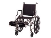 Cadeira de Rodas Leblon Pneu Maciço Cinza 40CM - Carone