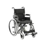 Cadeira de Rodas Manual Dellamed D400 Aço Dobrável, Encosto Rebatível, Braços Escamoteáveis, Rodas Maciças, Apoio de Pés Regulável e Suporta até 120kg