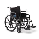 Cadeira de rodas Medline confortável dobrável Swing-Away 16x16in Cadeira de rodas Medline confortável dobrável Swing-Away 16x16in
