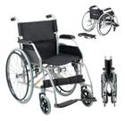 Cadeira de Rodas Modelo D100 Dobrável Resistente Até 100kg - Dellamed