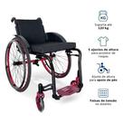 Cadeira De Rodas Monobloco Alumínio M2 Max Moving Dellamed