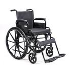 Cadeira De Rodas Pro8001 45cm Em Aco Ate 120kg Procirurgica Cinza