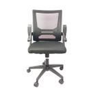 Cadeira Diretor Tela Braço Flange Relax System Preta W-16