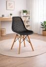 Cadeira Eames Design Colméia Eloisa Preta