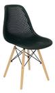 Cadeira Eames Design Colméia Eloisa Preta