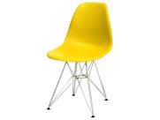 Cadeira Eames DSR na Cor Amarela
