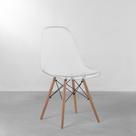 Cadeira Eames Eiffel Base Madeira - Incolor