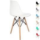 Cadeira Eames Eiffel Pés de madeira Escritório Sala Cozinha Cadeira Eames Eiffel Pés de madeira Escritório Sala Cozinha