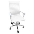 Cadeira Eames Esteirinha Presidente Escritório Boston Eames Alta - Branca Branco