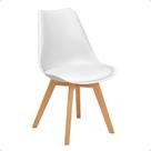 Cadeira Eames Wood Leda Design - Branca Cadeira Eames Wood Leda Design - Branca