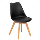 Cadeira Eames Wood Leda Design - Preta Cadeira Eames Wood Leda Design - Preta