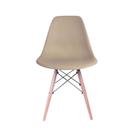 Cadeira Eiffel Eames com Base Madeira Reforçada Nude Conthey Evolux - N1905941D Cadeira Eiffel Eames com Base Madeira Reforçada Nude Conthey Evolux - N1905941D
