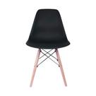 Cadeira Eiffel Eames com Base Madeira Reforçada Preto Conthey Evolux - N1905941B