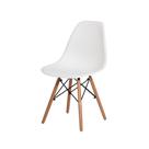 Cadeira Eiffel Eames DSW Branco Base Madeira Cadeira Eiffel Eames DSW Branco Base Madeira