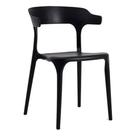 Cadeira Elegante Chifre Bitlar Moderna Polipropileno Resistente Empilhável Suporta Até 120kg