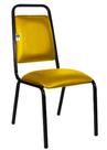 Cadeira Empilhável para Hotelaria Linha Hotel Fremont Amarelo Cadeira Empilhável para Hotelaria Linha Hotel Fremont Amarelo