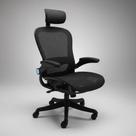 Cadeira Ergonômica Escritório Premium com Apoio Lombar e Cabeça Ajustável, Suporta 130kg, Pistão Classe 3, Conforto para Home Office Cadeira Ergonômica Escritório Premium com Apoio Lombar e Cabeça Ajustável, Suporta 130kg, Pistão Classe 3, Conforto para Home Office