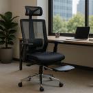 Cadeira Ergonômica Escritório Presidente Zen Com Apoio de Pés Cabeça e Braços Suporta até 180kgs