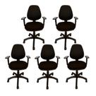 Cadeira Escritorio Diretor Back system Job G615AAtacadeiras KIT 5 UN