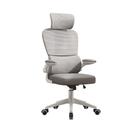 Cadeira Escritório Ergonômica Genebra B500 e G500 Luvinco Cor Cinza Com Suporte Lombar Estofado Mesh