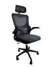 Cadeira Escritório Gamer Ergonômica Mobel Preto em Tecido Mesh