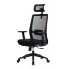 Cadeira Escritório NR-17 Presidente BLM143 Vitalis Blume Tela Mesh Preto Base Rodizio PU