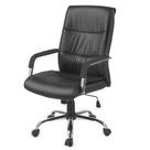 Cadeira Escritório Presidente BLM107P Blume Tela Mesh Preto Base Rodizio Cromado PU