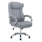 Cadeira Escritório Presidente BOSS com Base Cromada - material sintético Cinza - 31403 Cadeira Escritório Presidente BOSS com Base Cromada - material sintético Cinza - 31403