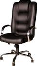 Cadeira Escritório Presidente Classic Preta Cromada Relax