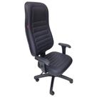 Cadeira Escritório Presidente material sintético Elegance Preto