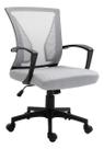 Cadeira Escritorio Tela Mesh Cinza 100x46x60 Cm