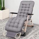 Cadeira Espreguiçadeira Dobravel Almofada Futon Cinza 150kg