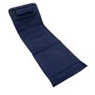 Cadeira Espreguiçadeira Praia Piscina Dobrável Azul C/ Bolsa