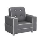 Cadeira estofada infantil Delta Children Chelsea com porta-copos