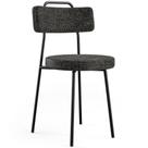 Cadeira Estofada Para Sala De Jantar Barcelona F01 Chumbo