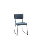 Cadeira Estofada Roma Azul Jeans 78x42x57 cm Daf Mobiliário Cadeira Estofada Roma Azul Jeans 78x42x57 cm Daf Mobiliário