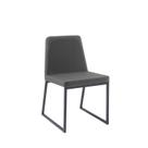 Cadeira Estofada Yanka Chumbo 82x48x54 cm Daf Mobiliário