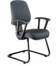 Cadeira Executiva Base Fixa em S Linha New Confort Preto Cadeira Executiva Base Fixa em S Linha New Confort Preto