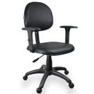 CADEIRA EXECUTIVA material ecológico PRETO COM BRAÇOS REGULÁVEIS ULTRA MÓVEIS CADEIRA EXECUTIVA material ecológico PRETO COM BRAÇOS REGULÁVEIS ULTRA MÓVEIS