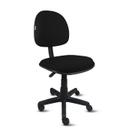 Cadeira executiva ômega em base giratória - tecido crepe preto - pp06