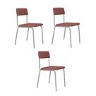 Cadeira Fit Fixa C/4 Pes 475 X 505 X 810 Mm C/3 Un Pés Brancos. Tulipa Rose Tulipa Rose