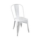 Cadeira Fixa Design Tolix Metal Pelegrin PEL-1518 Branca