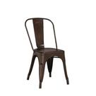 Cadeira Fixa Design Tolix Metal Pelegrin PEL-1518 Bronze Cadeira Fixa Design Tolix Metal Pelegrin PEL-1518 Bronze