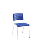 Cadeira Fixa Escritório Multiuso Niala Plaxmetal NR17 Azul Cadeira Fixa Escritório Multiuso Niala Plaxmetal NR17 Azul