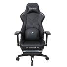 Cadeira Gamer 1STPLAYER DUKE, Até 160kg, Reclinável, Almofadas e Apoio para os Pés, Cilindro de Gás Classe 4, Preta - DUKE-FR-BK