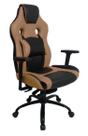 Cadeira Gamer com Almofada Linha Gamer Racing Marrom