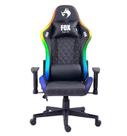 Cadeira Gamer Fox Racer Iluminação RGB em LED e Alto Falante Integrado Reclinável até 130 kg Cor Preta