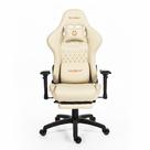 Cadeira Gamer Husky Tempest 4D, Até 145kg, Braços 4D, Almofadas, Reclinável 150º, PU, Descanso para Pés, Branca - HCG700BR4D
